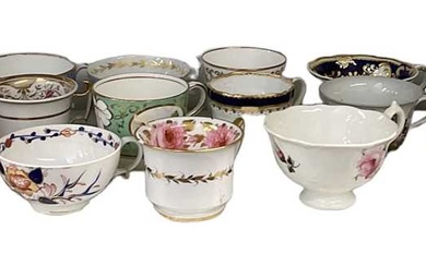 A group of twenty-five 19th century and later teacups.Condition Report...