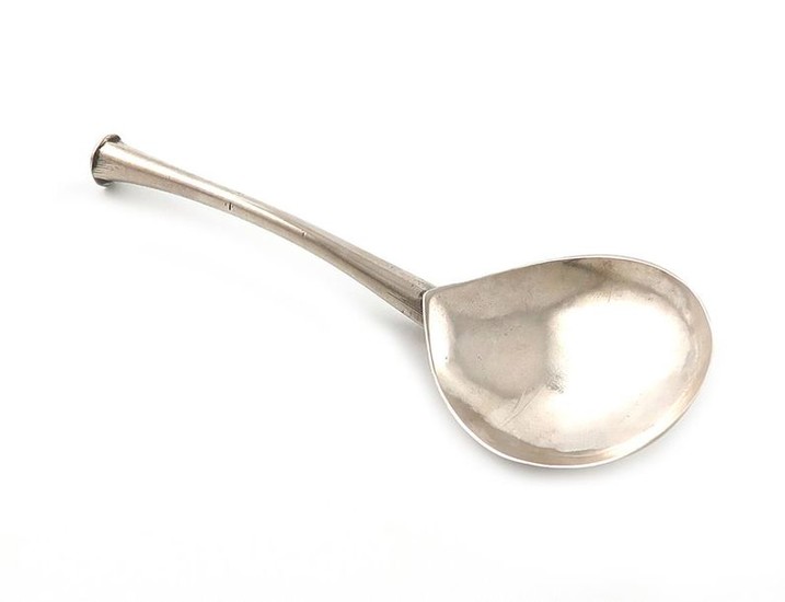 A mid-17th century Continental silver spoon, unmarked, probably...