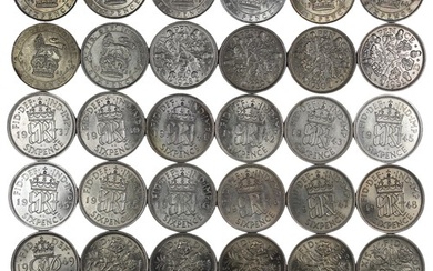 A selection of high grade sixpences (36) from 1912 to 1967, ...