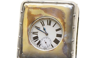 A silver mounted watch case