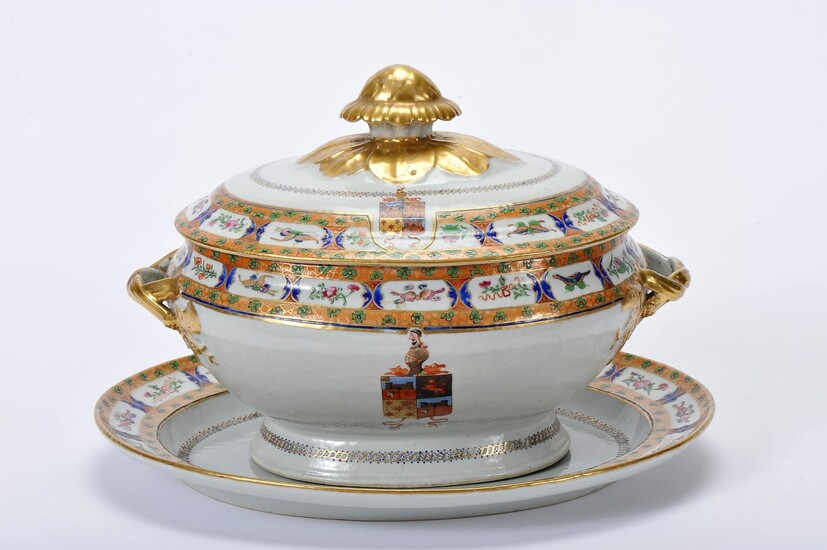 A tureen with stand