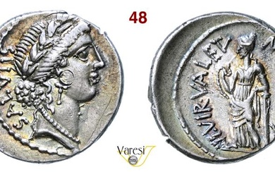 ACILIA - Man. Acilius Glabrio (49 a.C.) Denario D/ Testa...