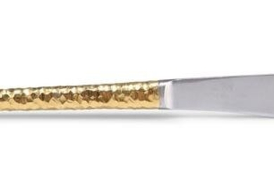 AN ELIZABETH II PARCEL-GILT SILVER KNIFE, by Stuart