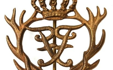 AN IMPERIAL GERMANY BRONZE HUNTING BADGE