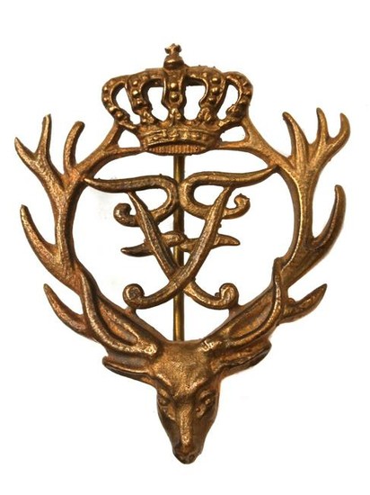 AN IMPERIAL GERMANY BRONZE HUNTING BADGE