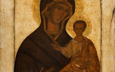 AN IMPORTANT AND MONUMENTAL ICON SHOWING THE MOTHER OF