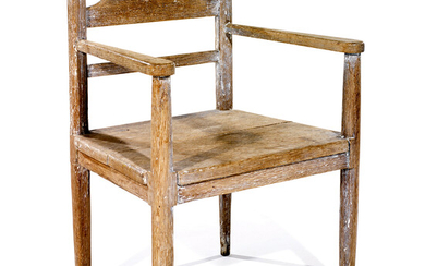 ARMAND-ALBERT RATEAU (1882-1938) An oak child armchair. H 24 5/8...