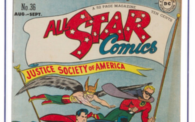 All Star Comics #36 (DC, 1947) CGC VG+ 4.5...