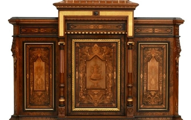 American Renaissance Revival Parlor Cabinet, John Bigwood, Manchester, Massachusetts