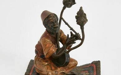 An Austrian cold painted bronze figure