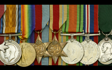 An inter-War M.B.E. group of nine awarded to Regimental Sergeant Major W....