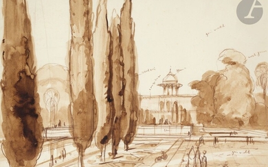 André MAIRE (1898-1984) Inde, Agra, 1938... - Lot 48 - Ader