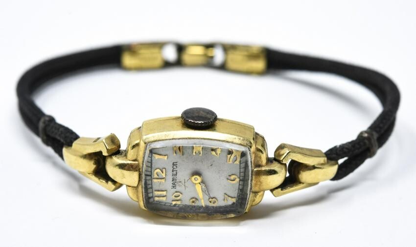 Antique 14kt Yellow Gold Ladies Watch by Hamilton