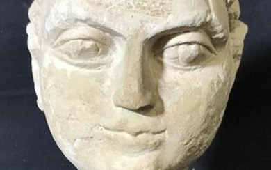 Antique Byzantine Style Head Sculpture