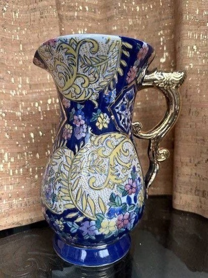 Antique Chinese Porcelain Vase / Pitcher 10 inches tall