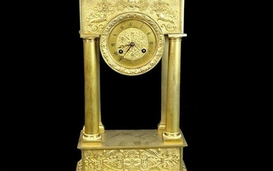 Antique Italian Neoclassical Style Mantle Clock