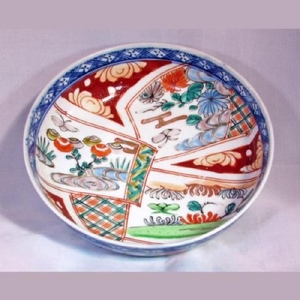 Antique Japanese Handpainted Imari Porcelain Bowl ca.