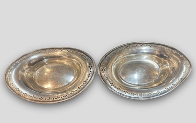 Antique Pair of Tiffany & Co Sterling Silver Dishes