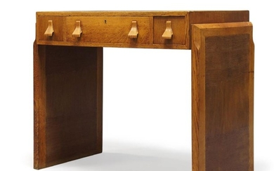 Art Deco, a small oak desk c.1930...