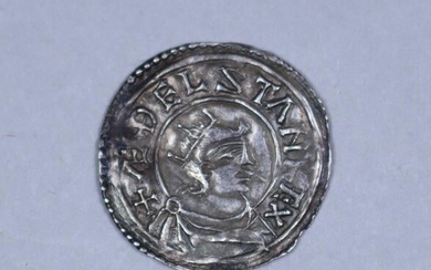 Athelstan, King of Wessex (924-939) - Silver Penny, crowned...