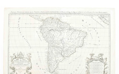 [Atlas et cartes] [Amérique du Sud] Jaillot, H. (1632-1712). Amerique Meridionale divisee en ses principales...
