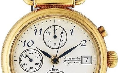 Auguste Reymond. an 18K Gold Automatic Calendar Chronograph Wristwatch