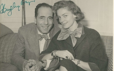 BOGART HUMPHREY: (1899-1957) American Actor, Academy Award winner. Vintage signed 8 x 6 photograph o...