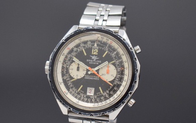 BREITLING chronographe-bracelet Navitimer Chrono-Matic référence 1806, automatique, Suisse vers 1970, boîtier en acier, y compris...