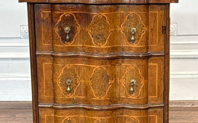 Baroque Walnut Marquetry Cabinet