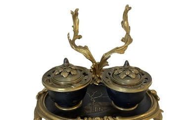 Blaise & Theodore Millet (1853 - 1918) Desk Inkwell