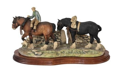Border Fine Arts 'Coming Home' (Two Heavy Horses), model No....