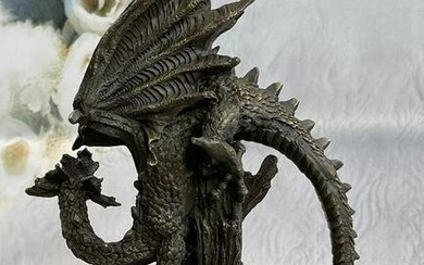 Bronze Asian Dragon Statue