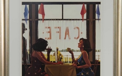 CAFE DAY, A SIGNED LIMITED EDITION PRINT BY JACK VETTRIANO