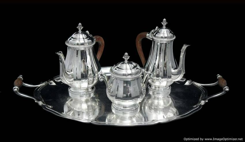 CANAUX FRENCH ANTIQUE 4pc. LOUIS XVI STERLING SILVER