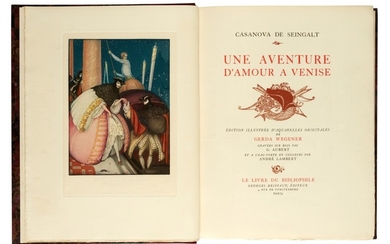 CASANOVA | Une aventure d'amour à Venise, 1927, illustrated by Wegener
