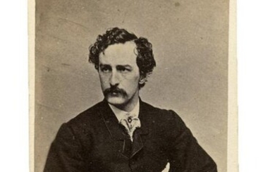 CDV of John Wilkes Booth ("Wanted" Poster Shot)