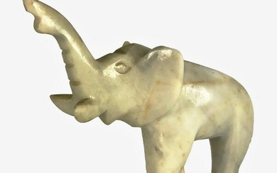 Carved Hardstone Elephant Figure
