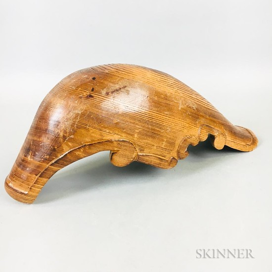 Carved Wood Vessel