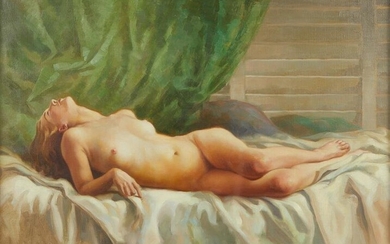 Charles Rubino Supine Nude on Bed