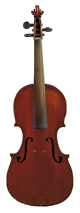 Child’s American Violin - C. 1920, unlabeled, length of one-piece back 331 mm.