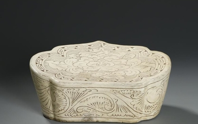 Chinese 'Cizhou' Carved Porcelain Pillow