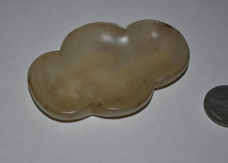 Chinese Pale Celadon Jade Water Coupe