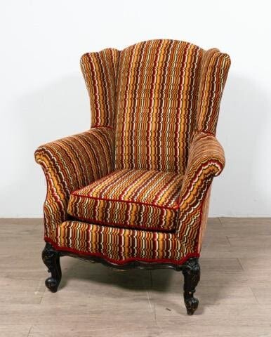 Chippendale Style Upholstered Armchair