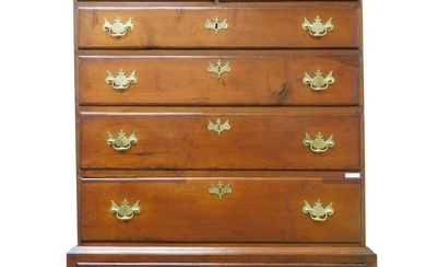 Connecticut Chest on Stand. 18th century. Queen