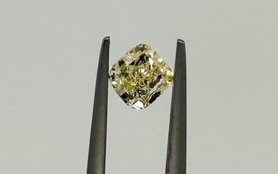 DIAMANT 1CT COLOUR FANCY YELLOW CLARITY SI2 - CUSHION CUT - CERTIFICATE ID - UD30117-2...