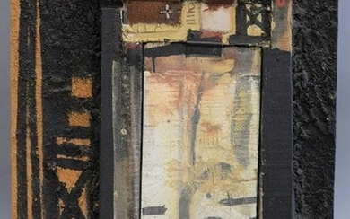 Dagnogo Tiebena, abstract art, signed "D. Tiebena 75"