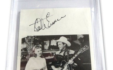 Dale Evans Signed Autographed Magazine Photo Singing with Roy Rogers BAS