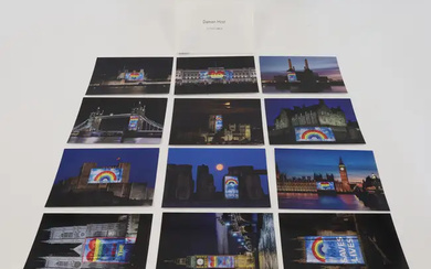 Damien Hirst, British b.1965- NHS Rainbows postcards, 2020;12 digitally printed photographic post...
