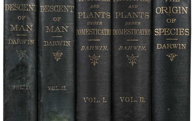 Darwin (Charles). The Descent of Man, 2 volumes, 1st edition, mixed issue, London: John Murray, 1871