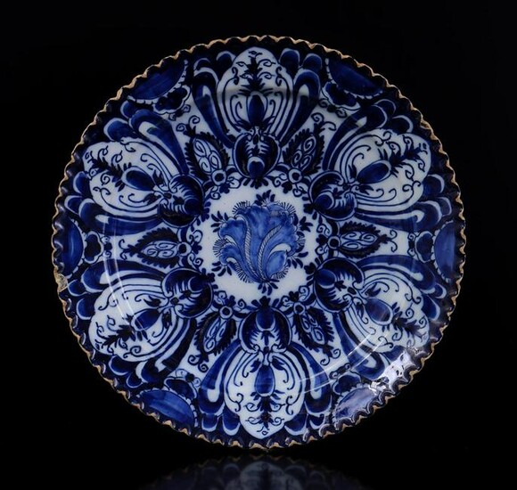 Delft blue earthenware dish